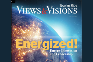 Cover page of Views & Visions magazine energy issue 2021