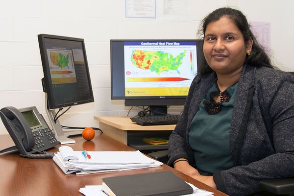 Nagasree Garapati, lead researcher on WVU's geothermal drilling project.